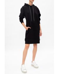Moncler Hooded Dress Black