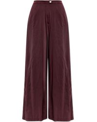 Forte Forte - Trousers With Silk Finish - Lyst