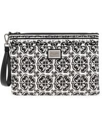 Dolce & Gabbana - Clutch Bag With "Majolica" Print - Lyst