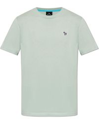 Paul Smith - T-Shirt With Logo-Shaped Patch - Lyst