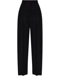 Balenciaga - High-Waisted Wool Trousers - Lyst