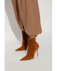 Casadei - Suede Heeled Ankle Boots - Lyst