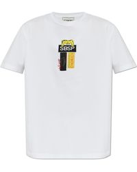 Iceberg - T-Shirt With Patches And Print - Lyst