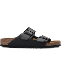 Birkenstock - 'Arizona Bs' Leather Slides - Lyst