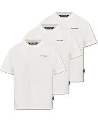 Palm Angels - Three-Pack Of T-Shirts With Logo - Lyst
