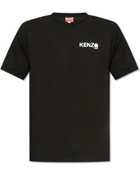 KENZO - T-Shirt With Printed Logo - Lyst