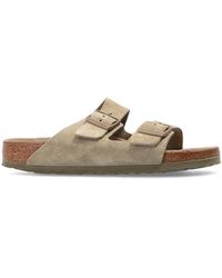 Birkenstock - 'Arizona Bs' Leather Slides - Lyst