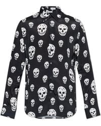 McQueen - Shirt With A Distinctive Skull Motif - Lyst