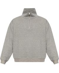 FRAME - Sweatshirt With A Zip Neckline - Lyst