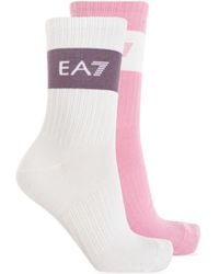 EA7 - 2-Pack Socks With Logo - Lyst