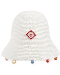CASABLANCA - Crocheted Hat With Colorful Appliqués - Lyst
