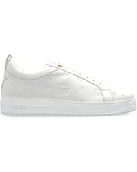 MCM - Leather Sports Shoes - Lyst