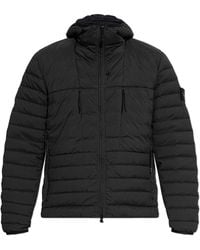 Stone Island - Down Jacket With Hood - Lyst