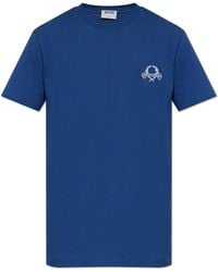 Moschino - T-Shirt With Embroidered Logo - Lyst