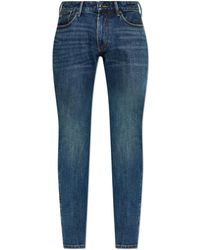 Emporio Armani - Jeans With Tapered Legs - Lyst