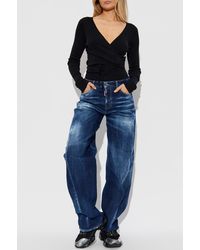 DSquared² - Cardigan With Lurex Thread - Lyst