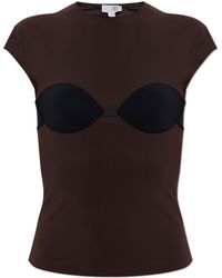 MM6 by Maison Margiela - Top With Padded Cups - Lyst