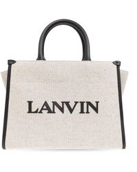 Lanvin - 'pm' Shopper Bag, - Lyst
