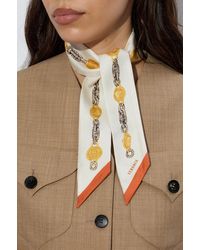 Versace - Silk Scarf With "The Lover" Print - Lyst