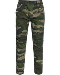 Balmain - Camouflage Print Jeans By - Lyst