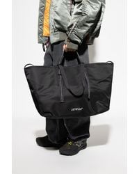 Off-White c/o Virgil Abloh - 'Diagonal Spray' Shopper Bag - Lyst