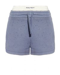 Halfboy - Shorts With Vintage Effect, - Lyst