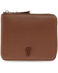 Ami Paris - Leather Wallet - Lyst