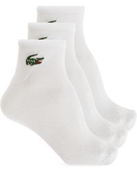 Lacoste - Three-Pack Of Socks With Logo - Lyst