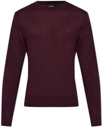 DSquared² - Wool Sweater With Embroidered Logo - Lyst
