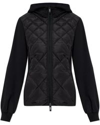 Moncler - Sweatshirt With Quilted Front - Lyst