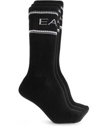 EA7 - Three-Pack Of Socks - Lyst