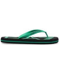 EA7 - Rubber Flip-Flops With Logo - Lyst