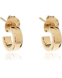 MM6 by Maison Margiela - Earrings With Engraved Logo - Lyst