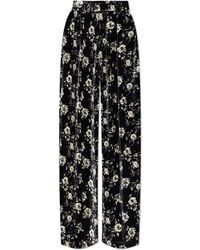 R13 - Trousers With A Floral Motif - Lyst