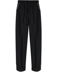 Dolce & Gabbana - Dolce & Gabbana Wool Drawstring Trousers - Lyst