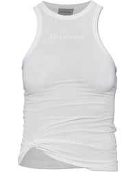 Balenciaga - Logo Tank Top - Lyst