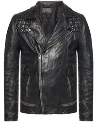 AllSaints - ‘Conroy’ Leather Jacket - Lyst