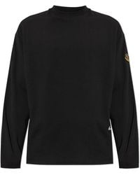 Moncler - Crew Neck T-Shirt With Logo Patch - Lyst