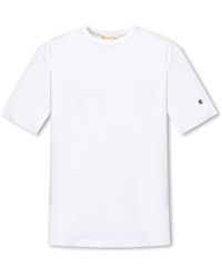 Champion - Cotton T-shirt With Logo, - Lyst