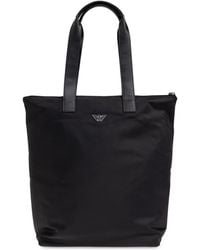 Emporio Armani - Shopper Bag From The "Sustainability" Collection - Lyst