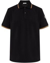 Moncler - Polo With Logo Patch - Lyst