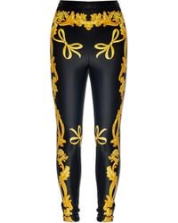 Versace - Medusa Came Print Leggings - Lyst