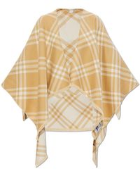 Burberry - Poncho 'Tribar' - Lyst