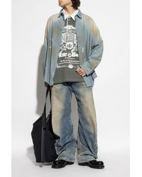 Acne Studios - Jeans With A Distressed Effect - Lyst