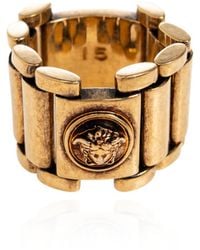 Versace - Brass Ring With Medusa Head - Lyst
