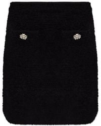Self-Portrait - Short Tweed Skirt - Lyst