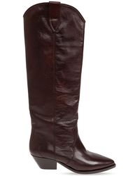 Isabel Marant - Denvee' Leather Heeled Boots - Lyst