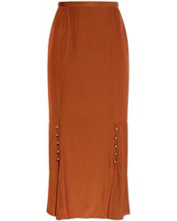 Lanvin - Long Skirt With Slits - Lyst