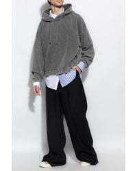 Acne Studios - Faded Fester Brand-Appliqué Oversized-Fit Cotton-Jersey Hoody - Lyst