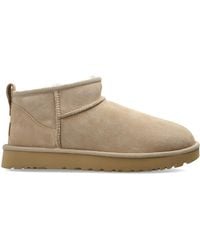 UGG - Suede Snow Boots 'Classic Ultra Mini' - Lyst